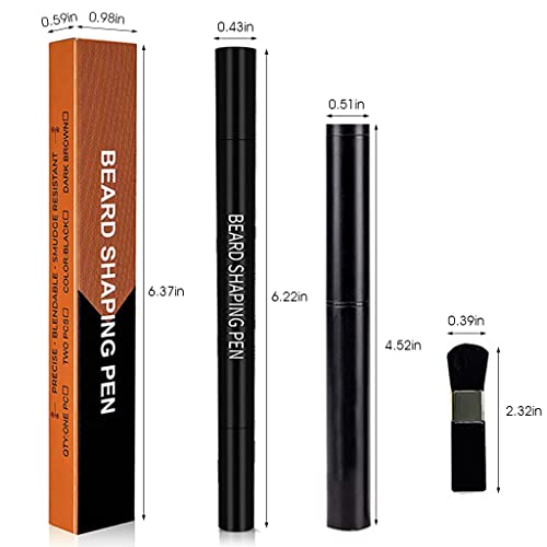 MAYCREATE Beard Pencil Filler for Men 2 in 1 Beard Pencil with Beard Filler Powder for Beard Styling, Sweat Proof Beard Pencil Filler Mustache Kit for Men Beard, Mustache, Eyebrows (dark brown) MAYCREATE Beard Pencil Filler for Men 2 in 1 Beard Pencil with Beard Filler Powder for Beard Styling, Sweat Proof Beard Pencil Filler Mustache Kit for Men Beard, Mustache, Eyebrows (dark brown)